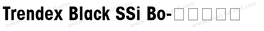 Trendex Black SSi Bo字体转换